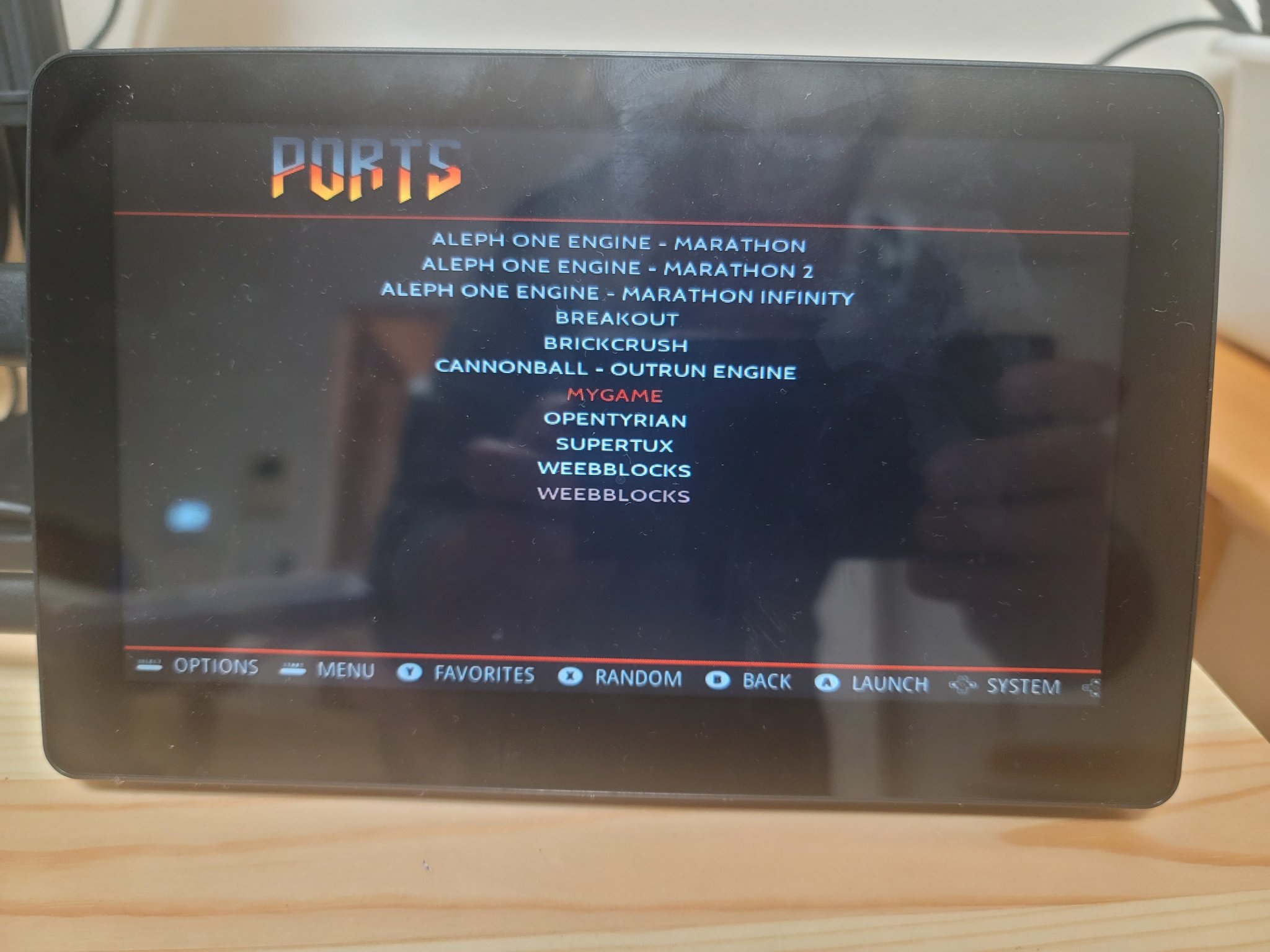 RetroPie Ports Menu